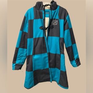 Tanjiro Pattern Long Winter Coat